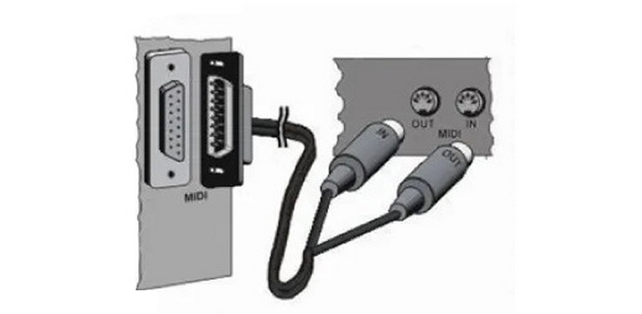 Як під'єднати синтезатор Casio до комп'ютера? Спосіб 1. Підключення через 5-піновий MIDI-кабель