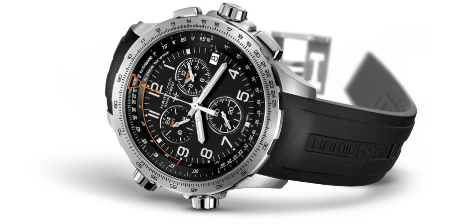 часы Hamilton Khaki Aviation X-WIND GMT Chrono Quartz H77912335