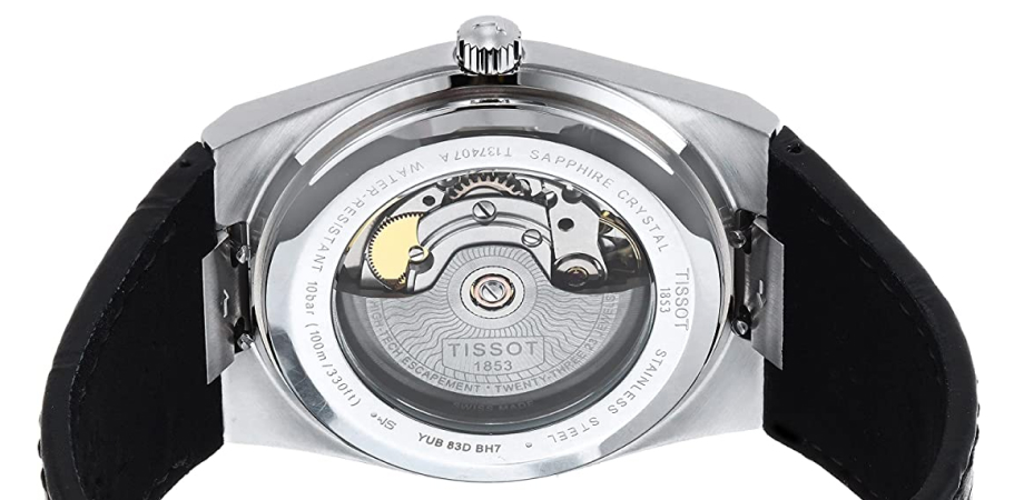 часы Tissot PRX Powermatic 80 T137.407.16.041.00 сзади