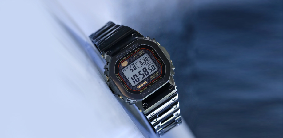 Новий чоловічий наручний годинник CASIO MR-G Black Titanium MRGB5000B