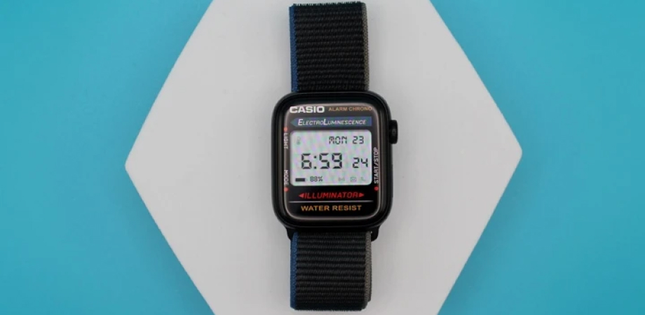 Экран смарт-часов Apple – Casio classic 