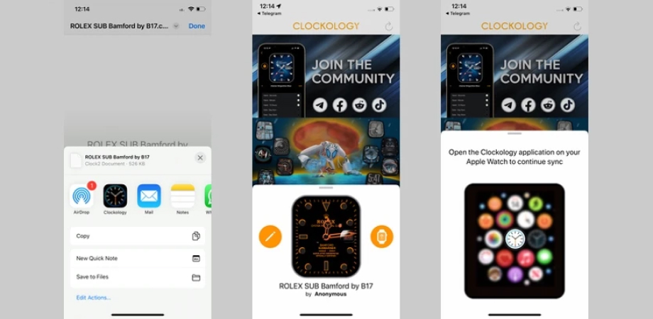 Как загрузить часовые циферблаты Clockology