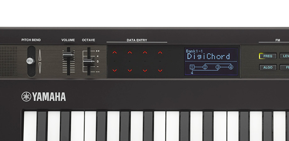 FM-синтезатор YAMAHA Reface DX - удобный интерфейс