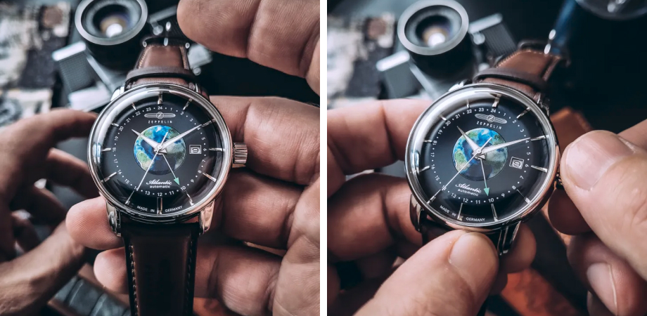 Новые часы Zeppelin Atlantic Automatic GMT 8468-3|СЕКУНДА