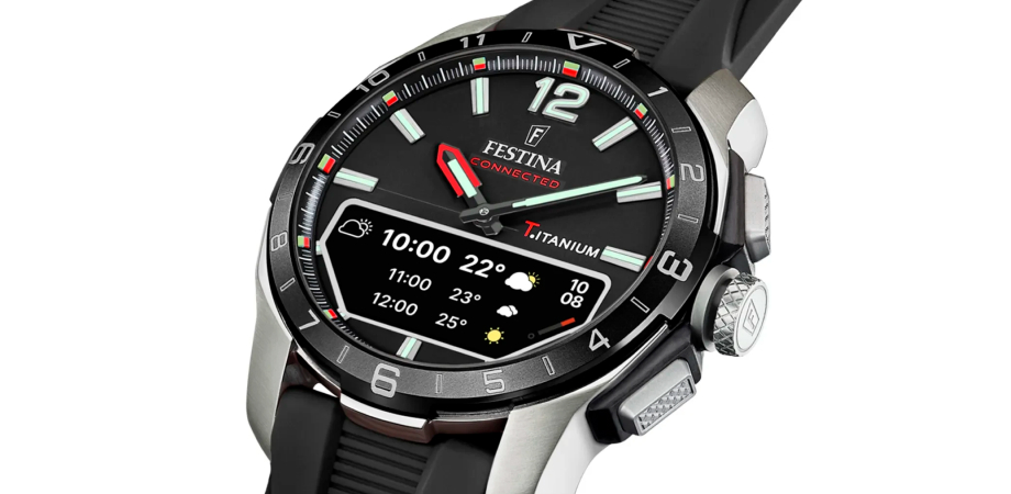 Festina Connected D watch - angled dial