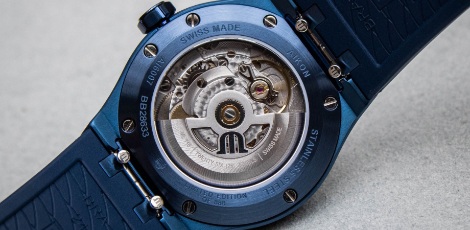 Новые часы Maurice Lacroix Aikon Automatic 39mm Blue PVD|СЕКУНДА