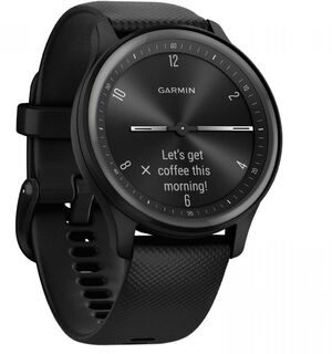 Смарт-годинник Garmin vivomove Sport Black Case and Silicone Band with Slate Accents (010-02566-00)