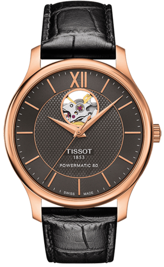 

Часы TISSOT TRADITION POWERMATIC 80 OPEN HEART T063.907.36.068.00, T063.907.36.068.00