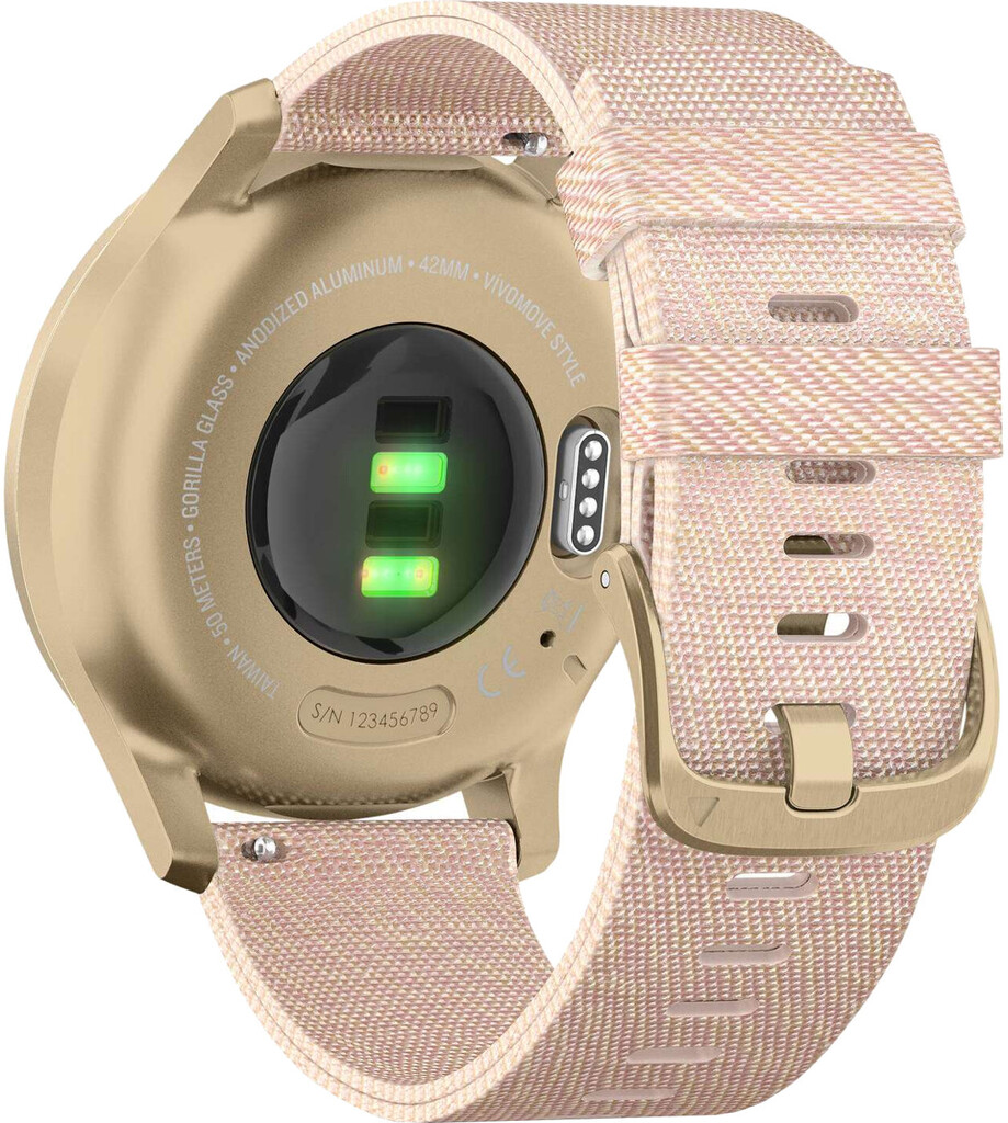 Смарт-часы Garmin vivomove Style Light Gold Aluminum Case with